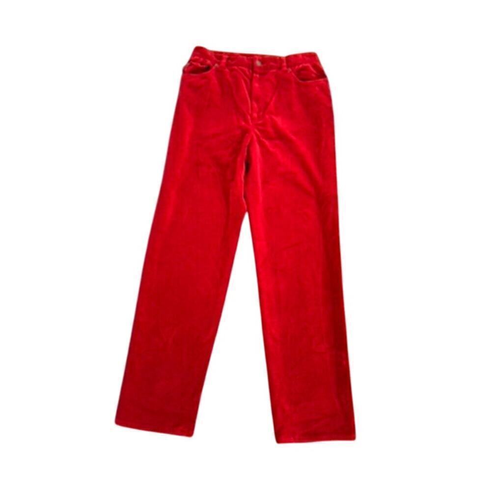 EUC Lauren Jeans Co.‎ Ralph Lauren Red Velvet Pants - 10